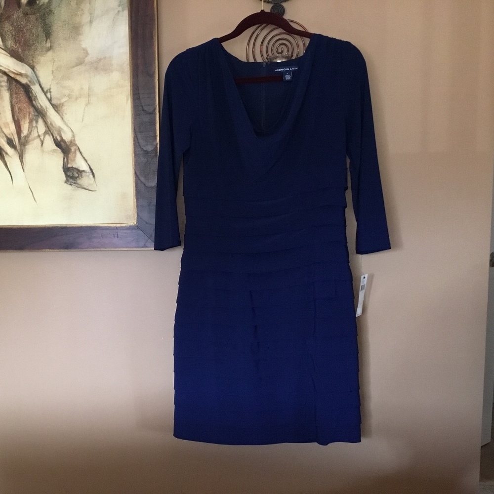 American Living Elegant Navy Dress
